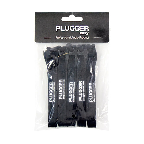 Attaches câbles Noir Pack de 10 Plugger