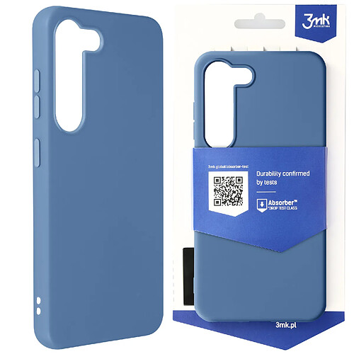 Coque pour Samsung S23 Plus Souple Mat Anti-Chutes 1.25m 3mk Matt Case bleu