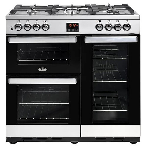 Piano de cuisson mixte 175l 5 feux inox - pcentr90dfsta - BELLING