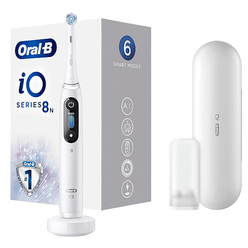 Oral-B iO Series 8n Adulte Brosse à dents vibrante Blanc