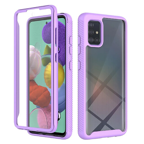 Coque en TPU antichoc, hybride violet pour votre Samsung Galaxy A51 4G SM-A515