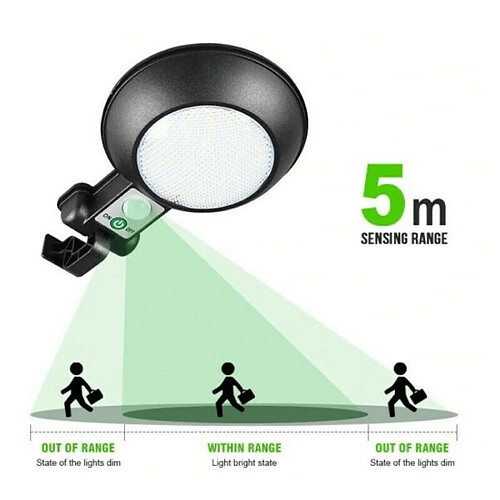 Tradex MURALE LUMIÈRE PANNEAU SOLAIRE CAPTEUR DE MOUVEMENT PHOTOVOLTAÏQUE JX-155