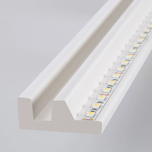 Ledkia Moulure Modern 2m pour Ruban LED Blanc