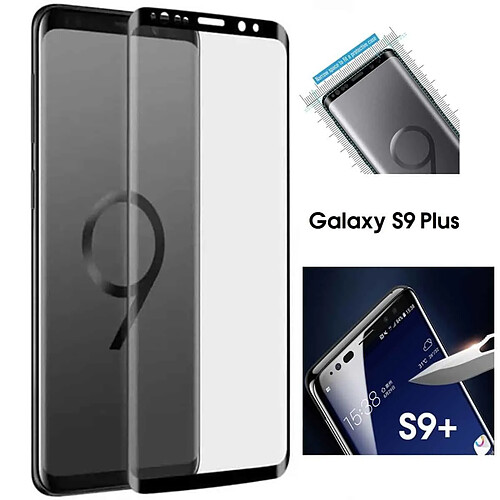 Ipomcase Film Vitre Verre trempé 3D Total Ecran pour Samsung Galaxy S9