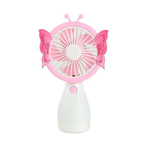 (StyleF) Ventilateur Étudiant Rechargeable Usb Portable de Conception en Forme de Poignée de Dessin Animé