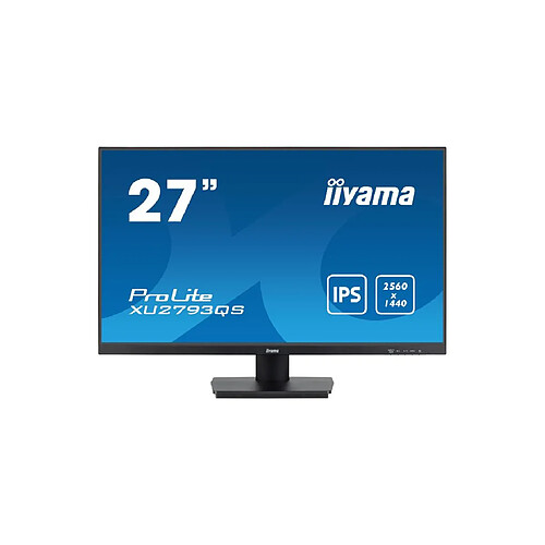 Ecran IIYAMA 27" Noir dalle IPS 1ms ULTRA MINCE 2560x1440 16:9 100Hz 250 cd/m² HDMI DP 2x2W HPs 3 côtés sans bordure TCO VESA 100x100