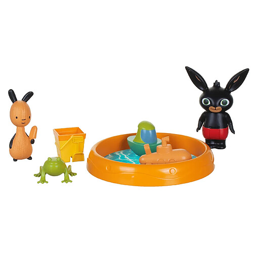 Paddle with Bing Figure Play Pack. Construisez Le Monde de Bing. Figurines et Accessoires de Jeu pour pataugeoire. Compatibilité avec Les gammes Bing