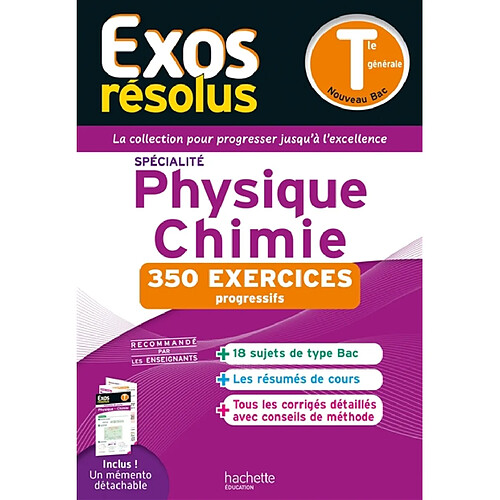 Physique chimie spécialité, terminale générale : 350 exercices progressifs · Occasion