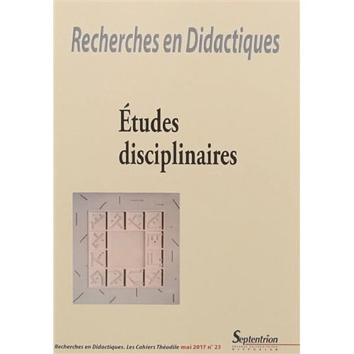 Recherches en didactiques, n° 23. Etudes disciplinaires · Occasion