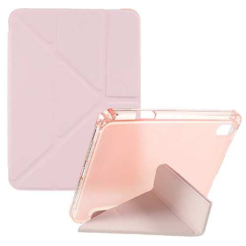 Etui en PU avec support origami et porte-stylo rose pour votre Apple iPad mini (2021)