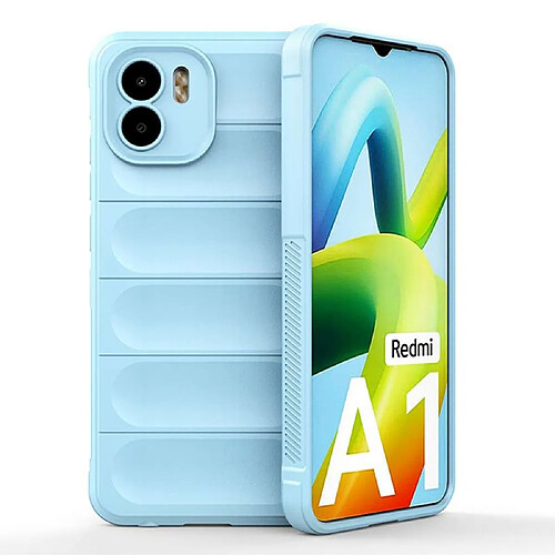 Htdmobiles Coque pour Xiaomi Xiaomi Redmi A1 / A2 - housse etui silicone gel fine + verre trempe - BLEU CLAIR