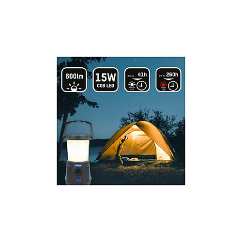 ANSMANN Lampe de camping CL600B, boîtier en plastique, noir ()