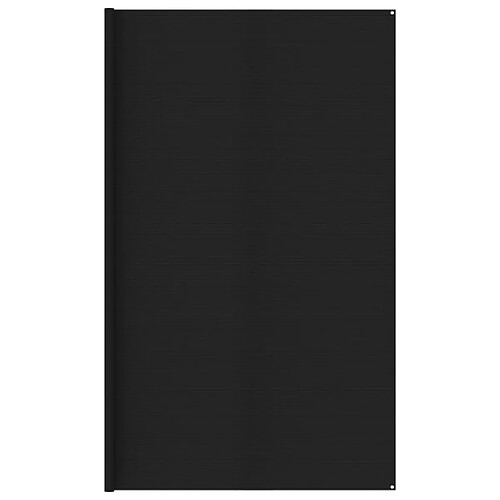 vidaXL Tapis de tente 400x600 cm Noir