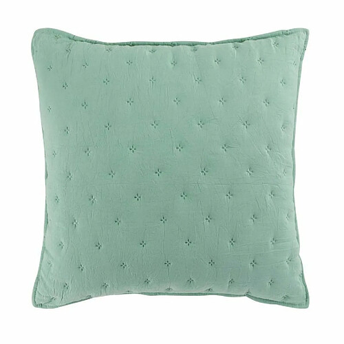 Paris Prix Housse de Coussin Mellow 40x40cm Menthe & Blanc