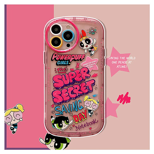 GUPBOO Étui pour iPhone11ProMax Plein écran graffiti policier dessin animé étui pour téléphone portable en silicone