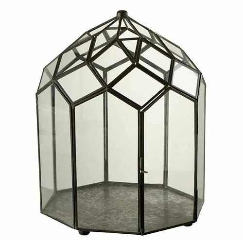 Paris Prix Terrarium en Verre Vintage Brisla 38cm Noir