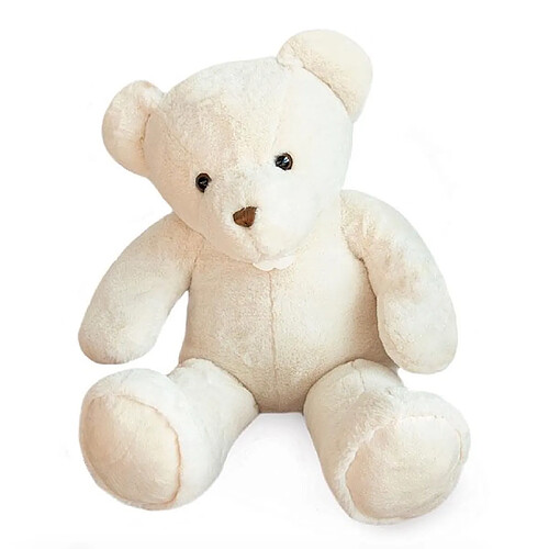 Histoire d'Ours HO2908 Ours en peluche Titours blanc 75 cm