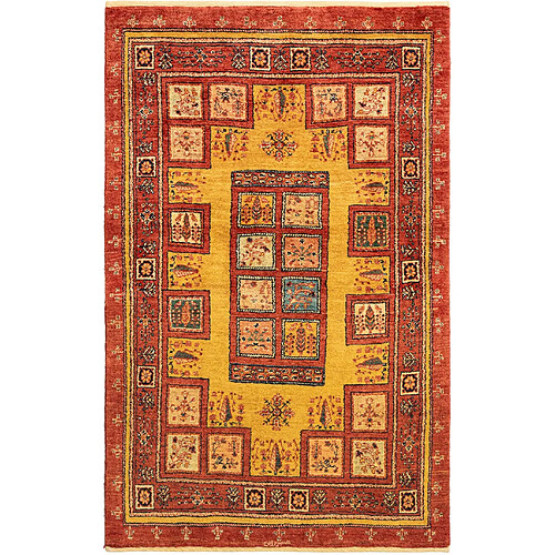 Vidal Tapis de laine 159x100 rouge Kashkuli