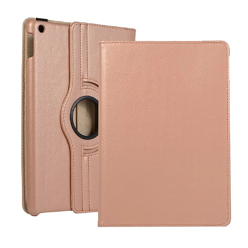 Etui en PU litchi avec support or rose pour votre Apple iPad 10.2 (2019)