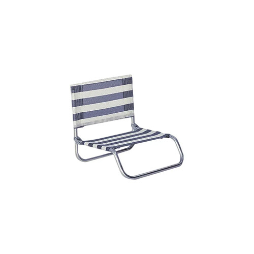 HEVEA Siege plage en aluminium Basic rayé bleu