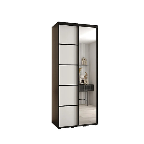 Abiks Meble Armoire DAVOS 5 À Portes Coulissantes 235,2/120/60 2 Portes