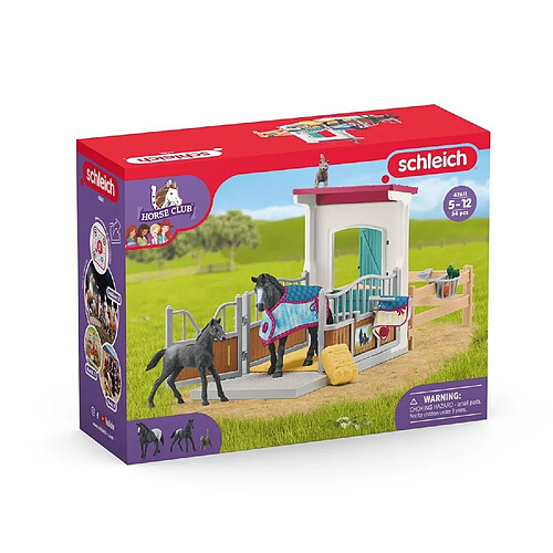 Schleich Horse Club Box à cheval avec Jument et Poulain