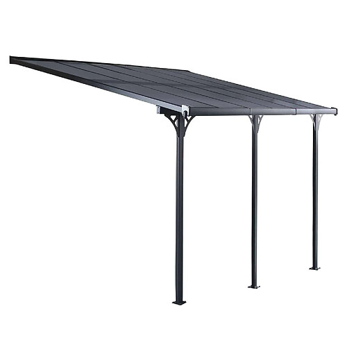 Pergola Gardiun Elliot 11 m² 435x254x220/260 cm Aluminium et Polycarbonate