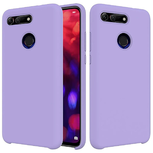 Wewoo Coque Étui de protection étanche en silicone liquide de couleur unie pour Huawei Honor View 20 violet