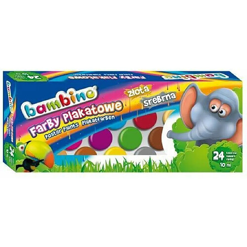 Farby Plakatowe Bambino - Set 24 Couleurs