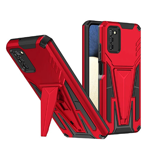 Coque en TPU antichoc avec béquille rouge pour votre Samsung Galaxy A20s