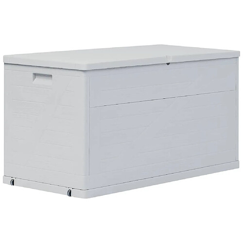 vidaXL Boîte de rangement de jardin 420 L Gris clair