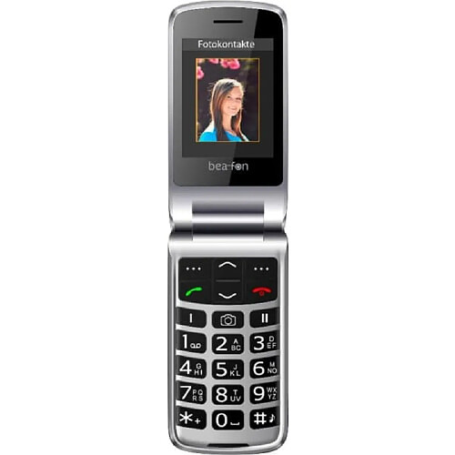 Beafon SL595 Téléphone Portable 2.4" 16Go Noir Argent