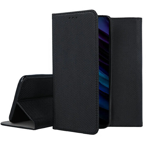 Htdmobiles Housse pour Samsung Galaxy S24 Plus 5G - etui coque pochette portefeuille + verre trempe - NOIR MAGNET