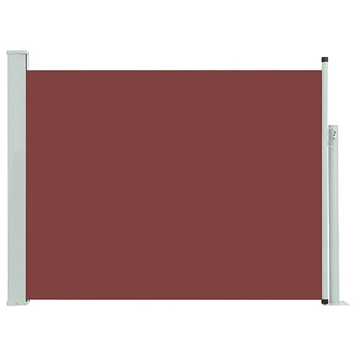 Maison Chic Auvent latéral rétractable | Store latéral | Brise-vue latéral de patio 140x500 cm Marron -GKD18462