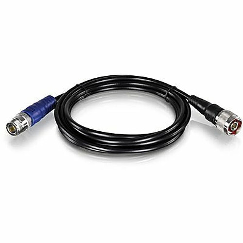 Trendnet TEW-L402 2m Type-N Type-N Noir, Bleu câble coaxial - câbles coaxiaux (N-Type, Type-N, Droit, Droit, 2 m, Mâle/Femelle)