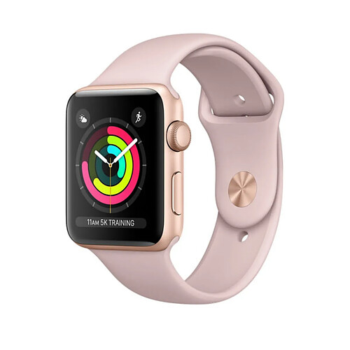 Apple Watch Serie 3 Or avec bracelet rose 38 mm · Reconditionné