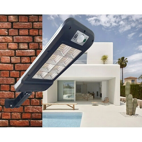 Tradex LAMPADAIRE PANNEAU SOLAIRE CAPTEUR PHOTOVOLTAÏQUE 128 LED SMD HS-8013C