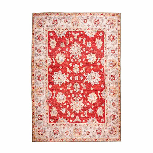 Paris Prix Tapis Tissé Imprimé Oriental Fayo Rouge 110 x 180 cm