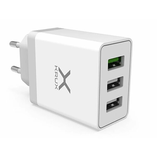 KRUX charger with 3 USB sockets, QC 3.0 30 W