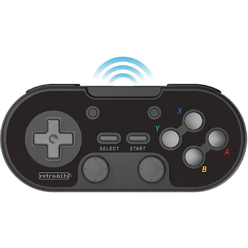 Cstore Manette Sans Fil - RetroBit Legacy 16 - Noire - Switch, PC, Steam, Raspberry Pi, SNES, Android