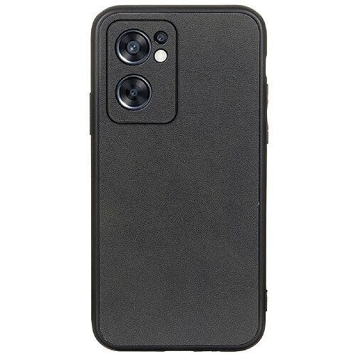 Coque en TPU + PU noir pour votre Oppo Reno7 SE 5G