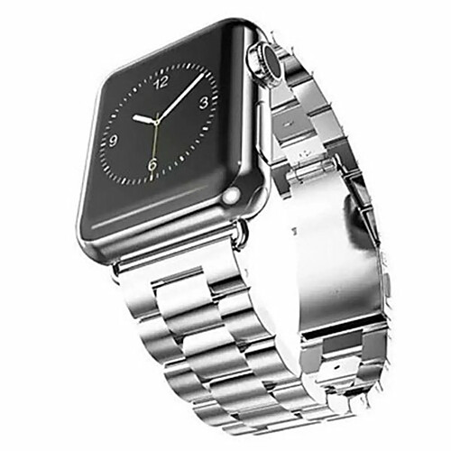 PHONECARE Bracelet en Acier Inoxydable Taille Ajustable Avec Fermoir par Clic + Outil pour Apple Watch Series 7 - 41mm - Gris