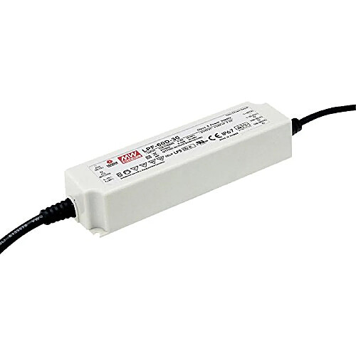 Driver LED Mean Well LPF-60D-12 40 W 12 V DC 5 A Tension fixe/courant constant