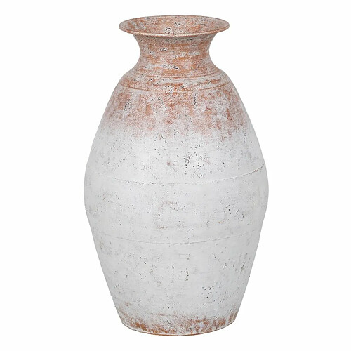 BigBuy Home Vase Blanc Fer 28 x 28 x 45,5 cm