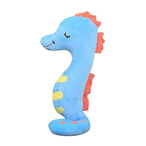 Universal (bleu) 80 cm Giant Seahorse Plux Toys Colorful Soft Soft Plux Doll Kawaii Room Decor Cartoon