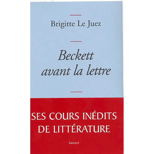 Beckett avant la lettre · Occasion