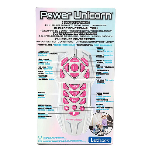 Lexibook Power Unicorn Ma licorne robot savante programmable