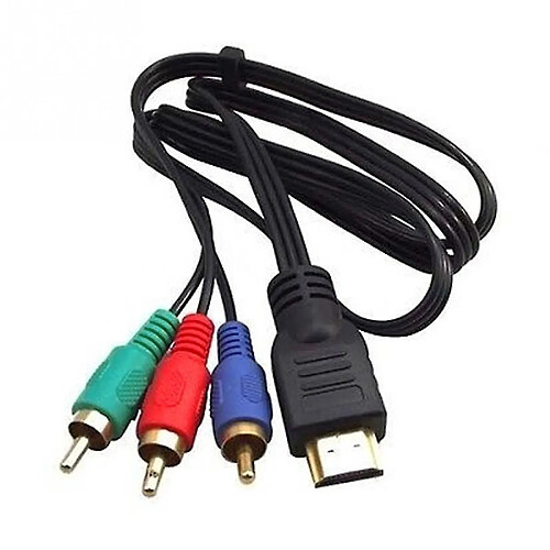 Universal Adaptateur câble HDMI à 3 RCA Adaptateur câble AV Audio Vidéo Convertisseur Connecteur Composant Câble