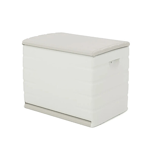 Pegane Coffre de rangement 260L intérieur/extérieur coloris beige - Longueur 80 x Profondeur 61 x Hauteur 53 cm