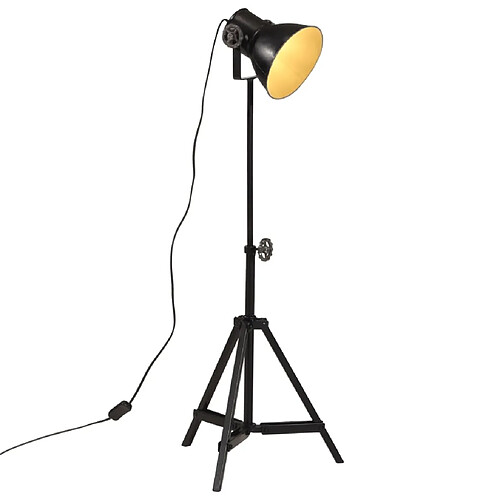 vidaXL Lampadaire 25 W noir 35x35x65/95 cm E27